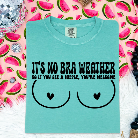 It’s No Bra Weather Comfort Colors Tee