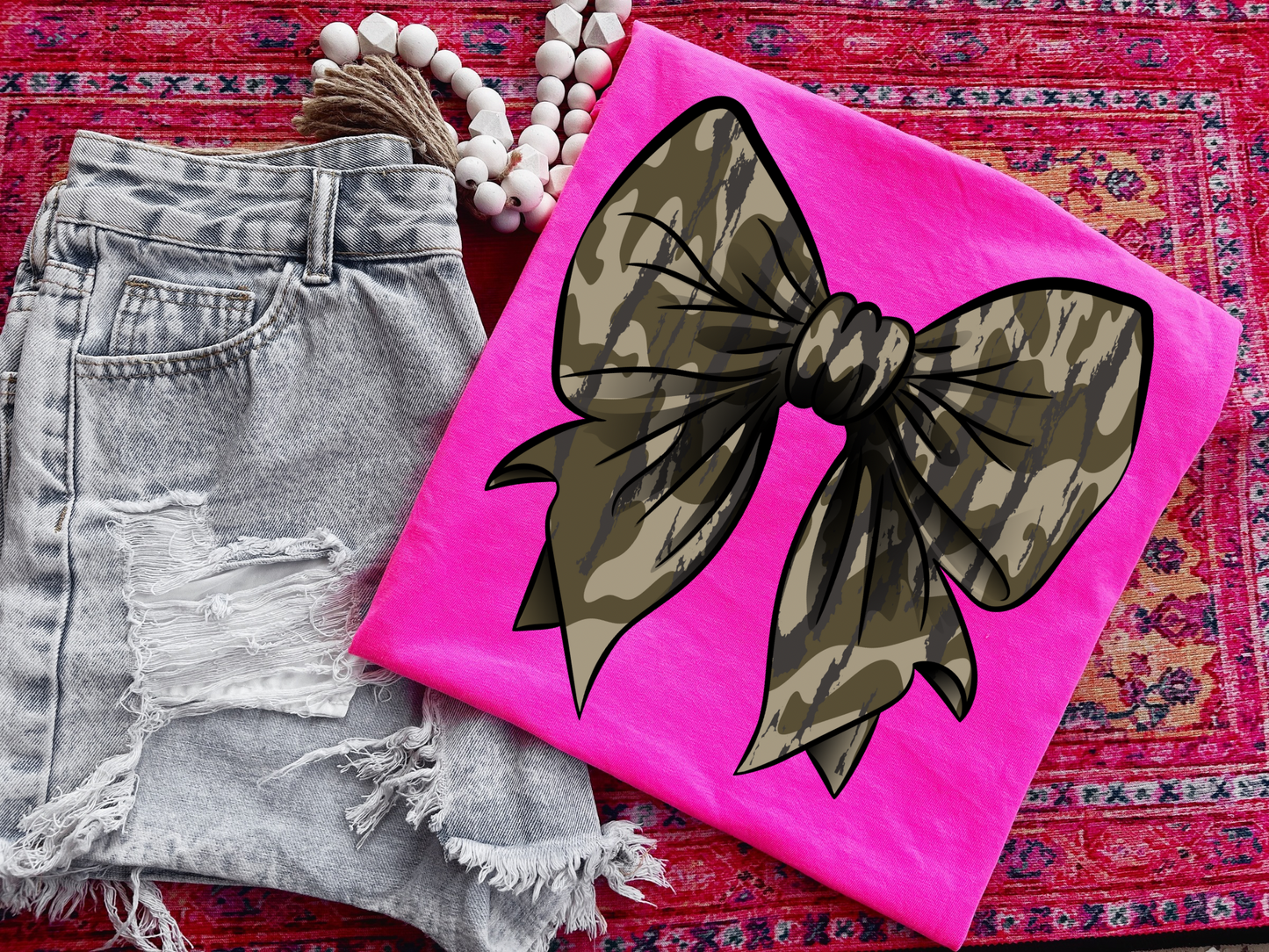 Camo Bow tee