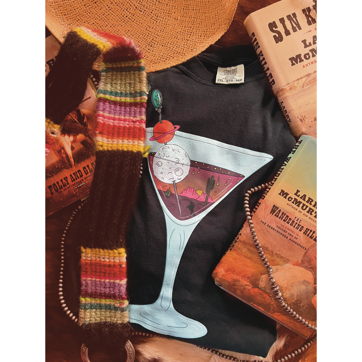 Cowboy Martini Tee/Crew