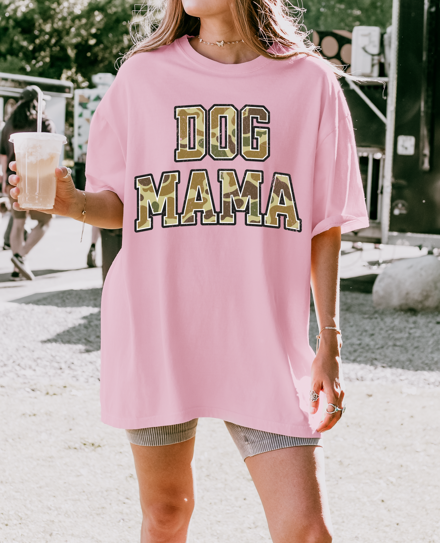 Dog Mama Camo tee