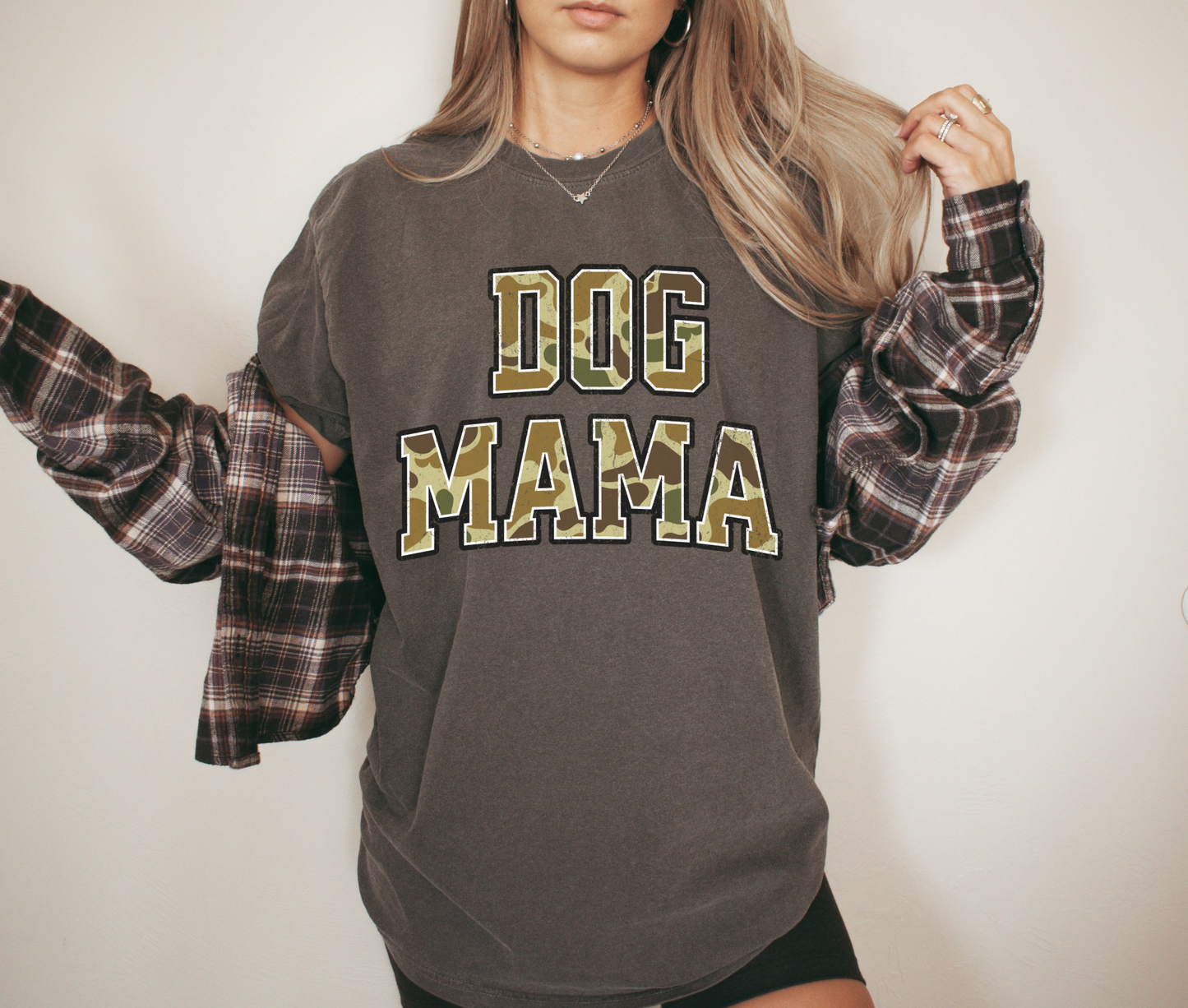 Dog Mama Camo tee