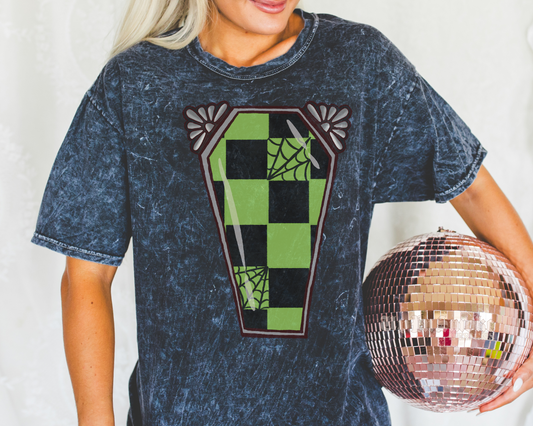 Coffin Checkered Jewel tee