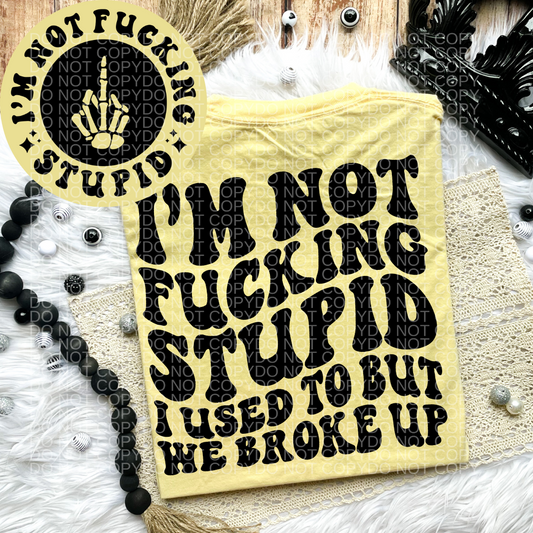 I'm Not Fucking Stupid Comfort Colors Tee