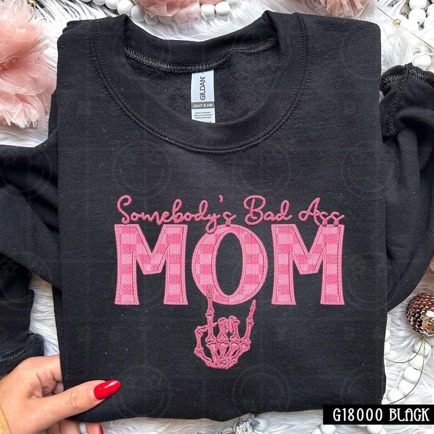 Somebody's Bad Ass Mom | Comfort Colors Tee or Gildan Crewneck Sweatshirt