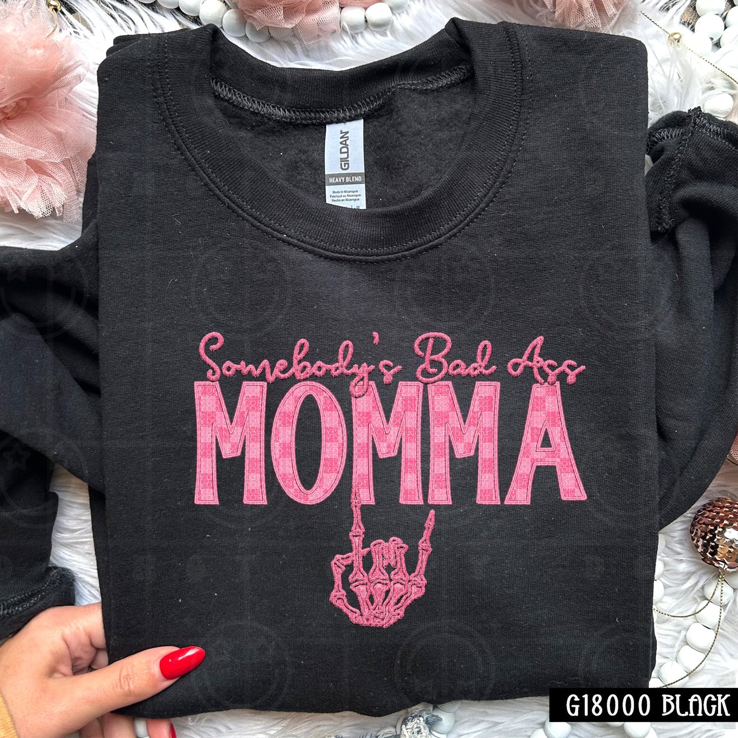 Somebody's Bad Ass Momma | Comfort Colors Tee or Gildan Crewneck Sweatshirt